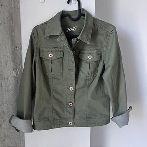 Parasuco Khaki Green Jean Jacket